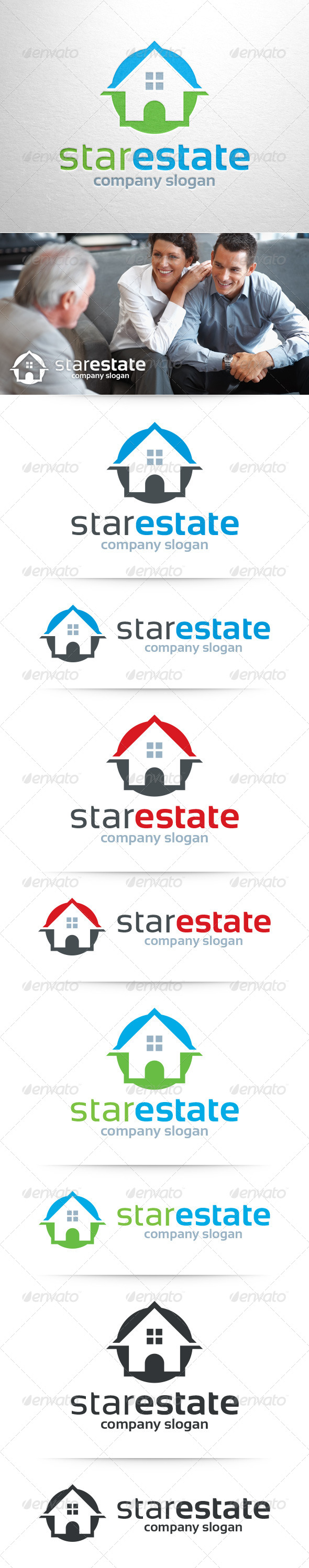 Star Estate Logo Template