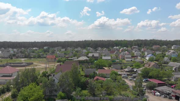 Suburb Forest Aerial