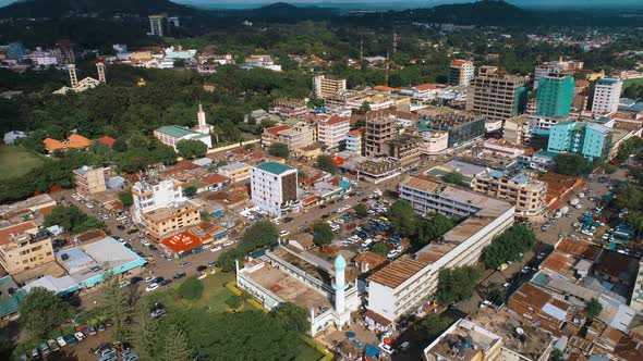 Aerial view of the Arusha City