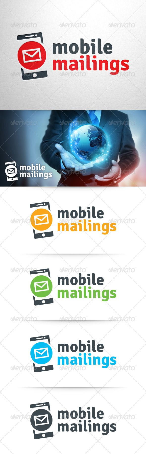 Mobile Mailings Logo Template