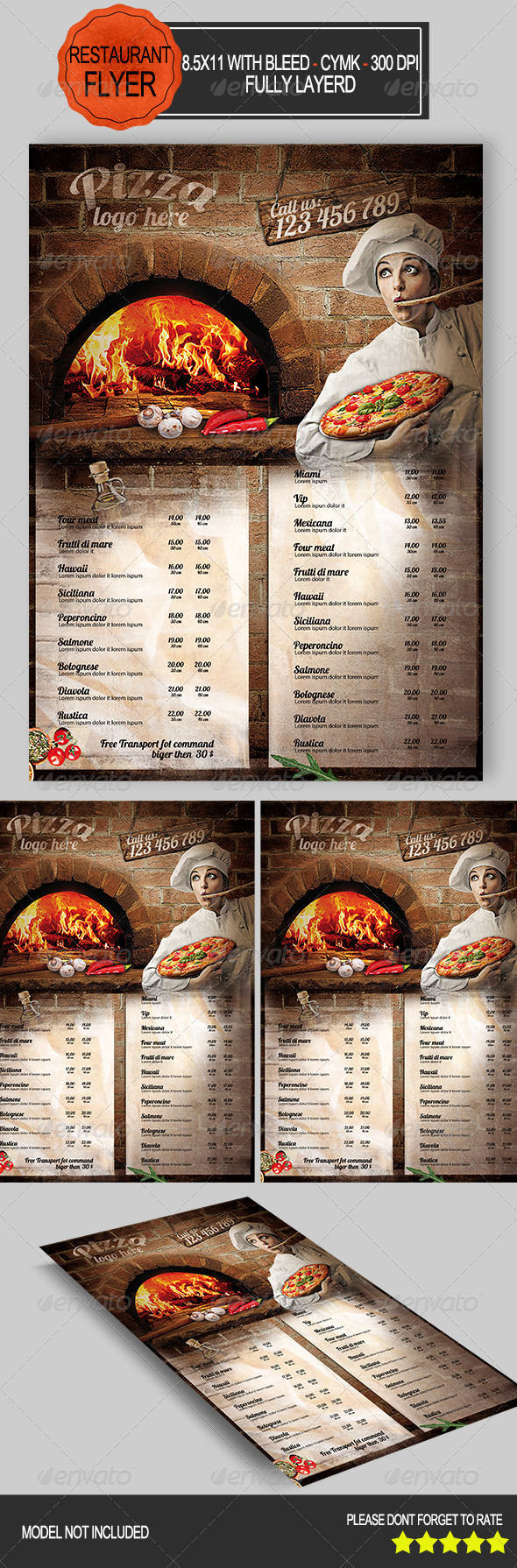 Flyer Psd Restaurant Flyer Templates From Graphicriver