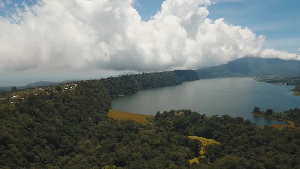 Lake Mountains Island BaliIndonesia