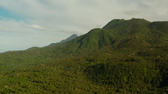 Mountains Covered with Rainforest Philippines Camiguin