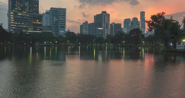 Lumpini Park, Bangkok, Thailand. DEC 2018