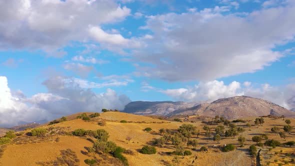 Aerial View of Crete Island Greece