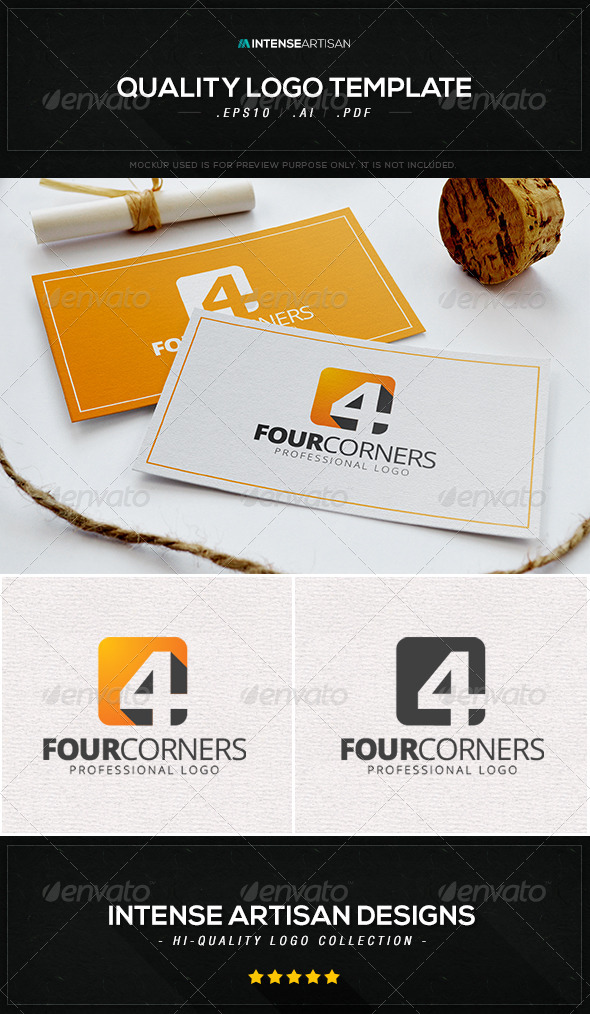 Four Corners Logo Template
