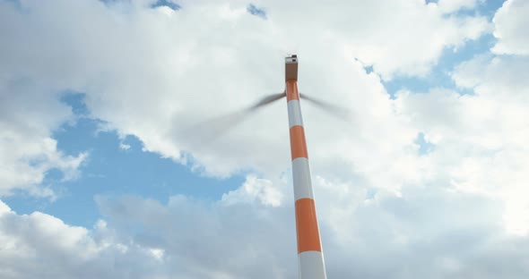 Wind turbine farm generating clean energy