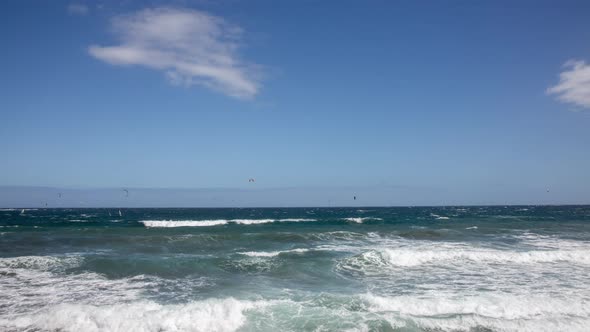 Kite Surfers in El Medano Tenerife