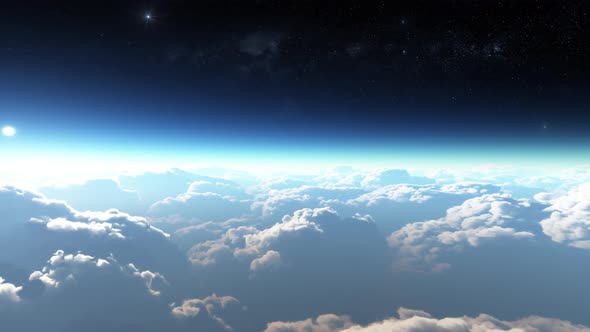 Earth View Above The Cloud 09 4K alt