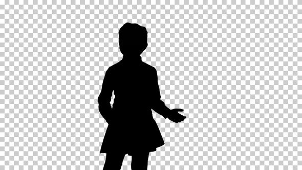 Silhouette Girl, Alpha Channel