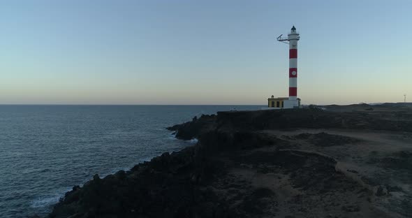 Aerial Shot Of A Lighthouse   Lighthouse Stock Video Footage (1)