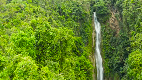 Beautiful Tropical Waterfall Philippines, Cebu