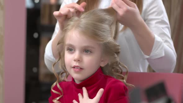 Little Girl with Blonde Hair