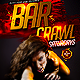Bar Crawl Flyer Template PSD - GraphicRiver Item for Sale