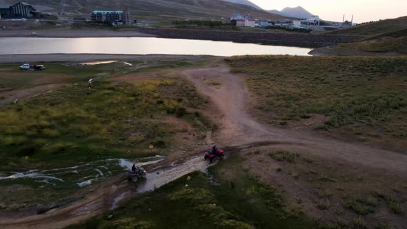 ATV Riding Attraction Overhead Aerial View