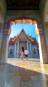 Wat Benchamabophit the Marble Temple the Royal Temple in Capital City Bangkok Thailand