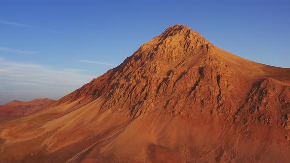 Aerial view of Mars surface