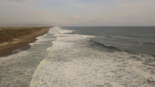 Sandy Beach Near the Ocean