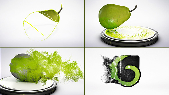 Pear Particles Logo Reveal alt