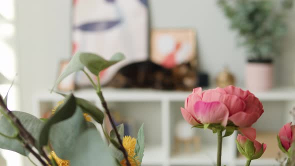 Bengal Cat Sitting on Shelf Closeup