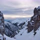 Snowy Mountains and White Clouds Cloudy Sunset - VideoHive Item for Sale