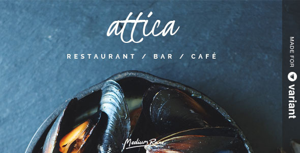 Attica - szablon restauracji z programem budującym strony