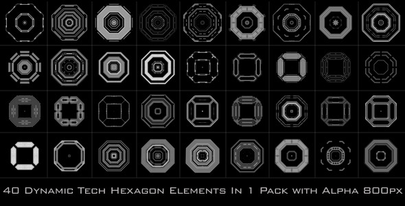 Dynamic Tech Hexagon Pack