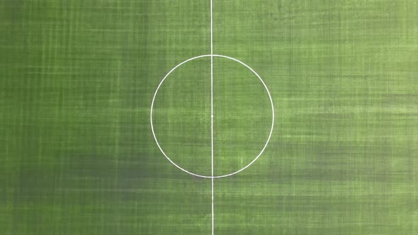 Drone Green Football Field Soccer