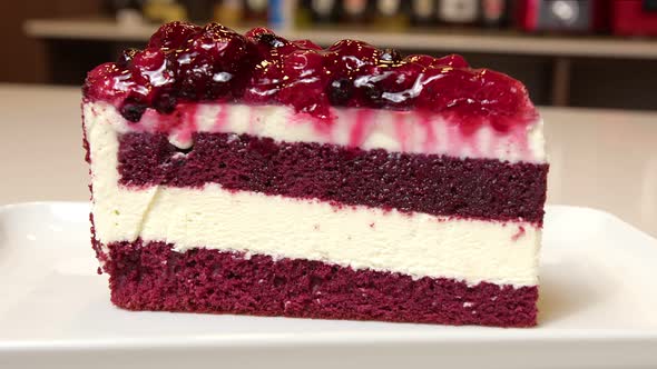 A Piece of Delicious Cherry Cake