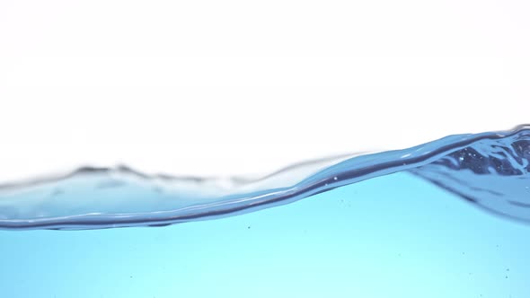 Super Slow Motion Shot of Clear Waving Water Background at 1000 Fps