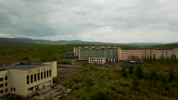 Kadykchan Ghost Town. Siberian Ghost Town Built by Gulag Prisoners During World War Ii. Kolyma Magad