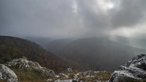 Time lapse of beautiful mountains in the Czech Republic