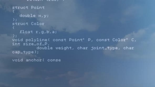 Digital composite of HTML coding