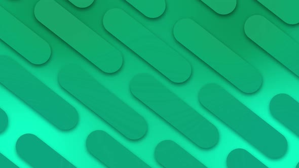 Turquoise oval shapes moving diagonally on seamless loop alt