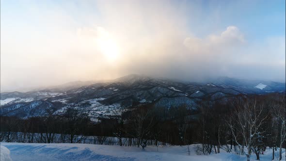 Beautiful landscape top of view at Hakodate city in Hokkaido Japan