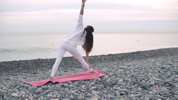 Outdoor Yoga Activities on Shore