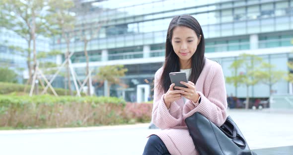 Woman use of smart phone