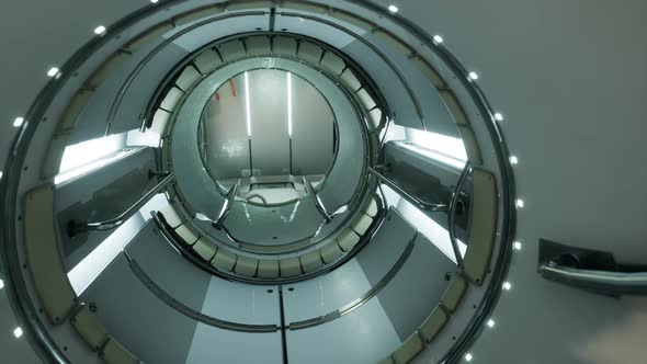 Interior of Futuristic Internation Space Station