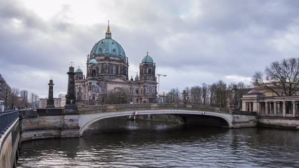 Berlin Cathedral Daytime Time-Lapse Video