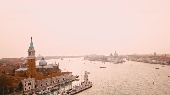 Aerial View of Venice Italy