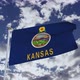Kansas Flag With Sky - VideoHive Item for Sale