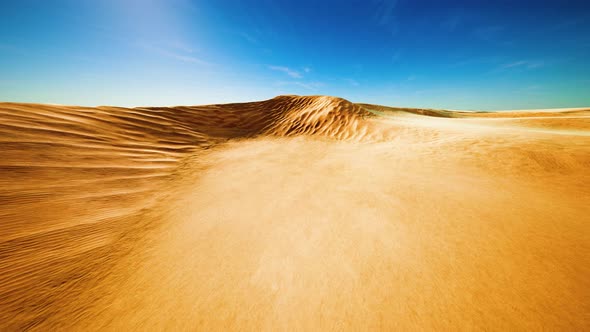 Sand Dunes at Sunset in the Sahara Desert in Libya