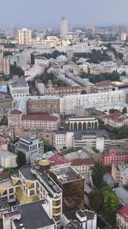 Kyiv Ukraine Aerial View of the City