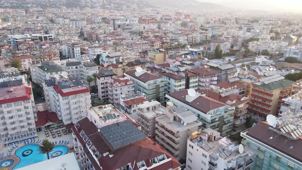 Alanya, Turkey - a Resort Town on the Seashore. Aerial View