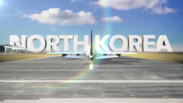 Commercial Airplane Landing Country North Korea