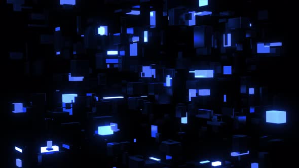 Dark Science Fiction Blue Background