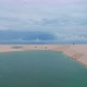 Drone Makes Orbit In A Blue Lagoon, Clear Sand, Paradise In Brazil - VideoHive Item for Sale