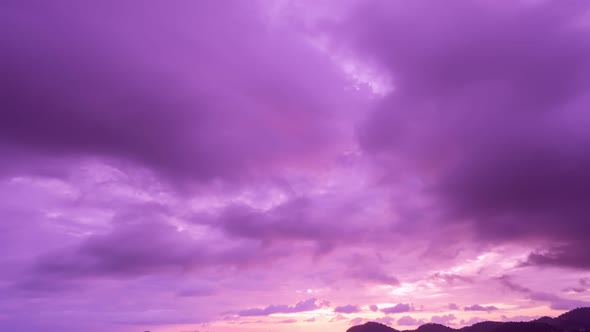 Timelapse nature colorful pastel clouds Beautiful Light Sunset or sunrise colorful clouds in sky