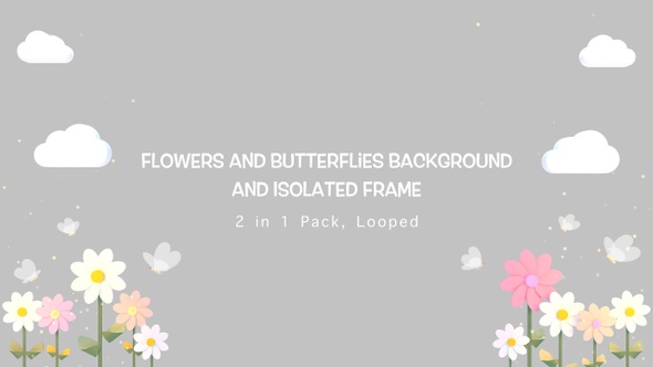 Flowers And Butterflies Pack