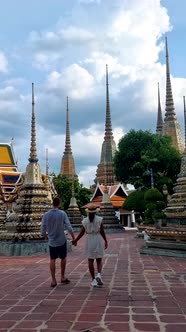 Wat Pho the Temple of the Reclining Buddha the Royal Temple in Capital City Bangkok Thailand